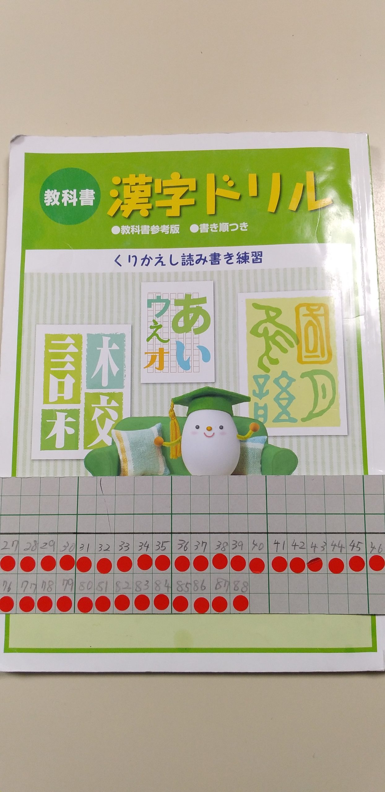 12 18 Sさん 漢字ドリル全８８ページが終了 静岡市葵区の学習塾 ピアノ教室 西沢学習塾